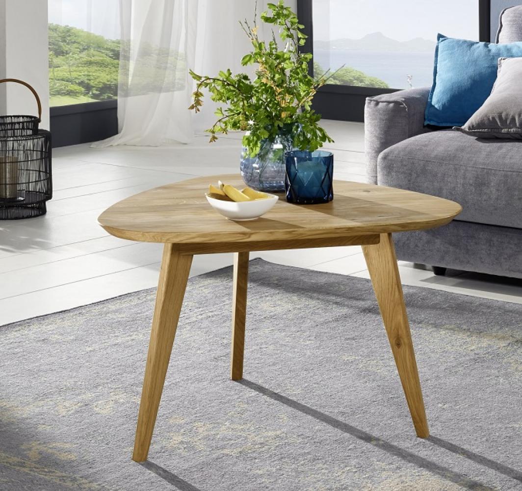 Couchtisch"'Bern" 67x73 cm Wildeiche massiv Olpe TI-0371 Bild 1