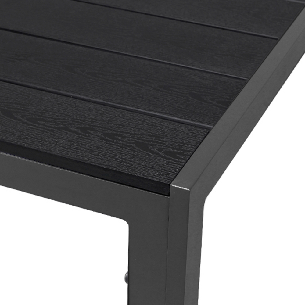 Gartentisch Esstisch Aluminium anthrazit / schwarz L150xB90xH74cm Bild 1