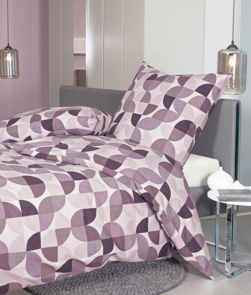 Janine Feinbiber Bettwäsche Davos 200x220 Retro beere mauve 65121-05 Bild 1