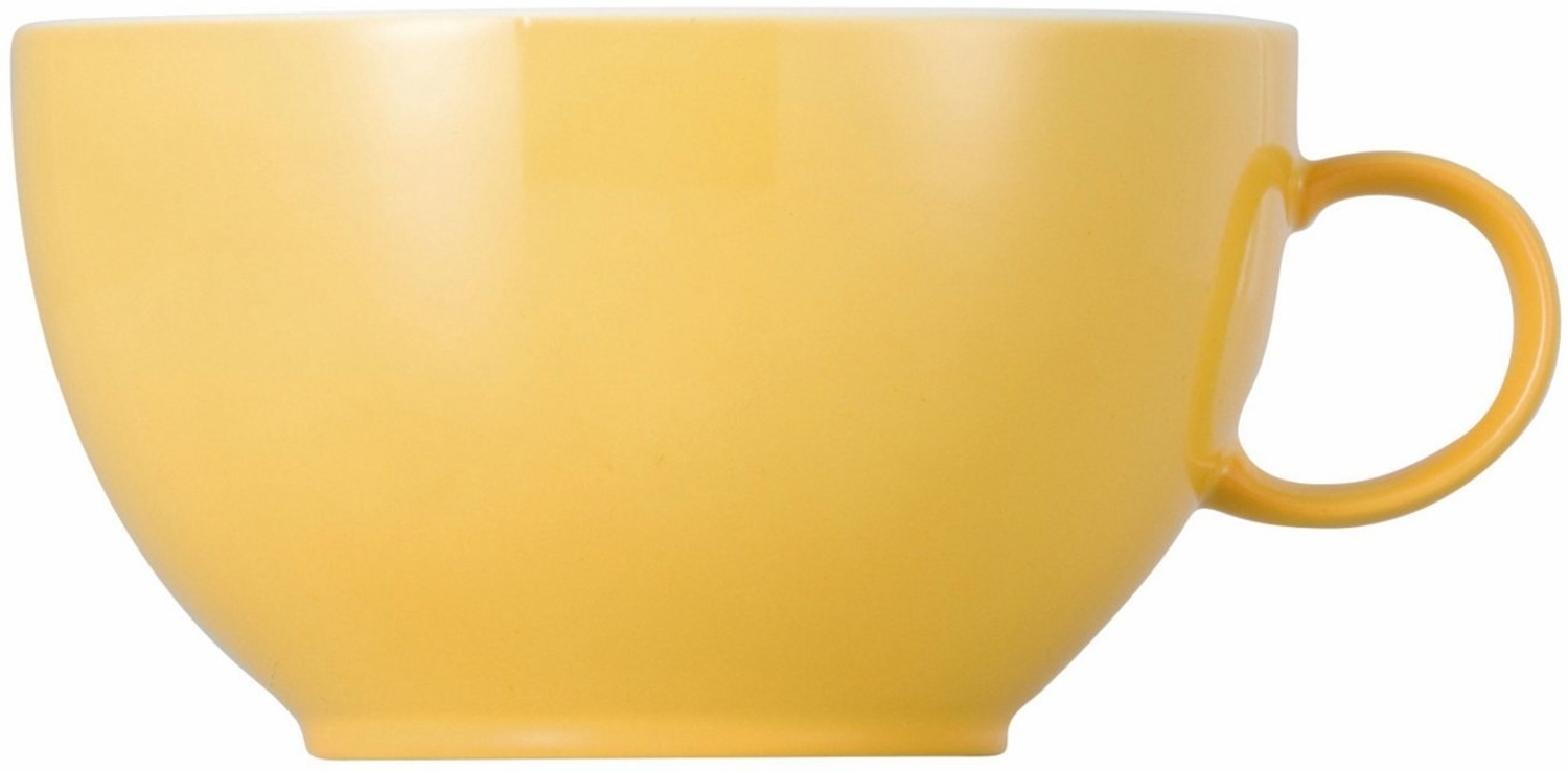 Thomas Sunny Day Cappuccinotasse, Obertasse, Humpen, Porzellan, Yellow / Gelb, Spülmaschinenfest, 380 ml, 14672 Bild 1