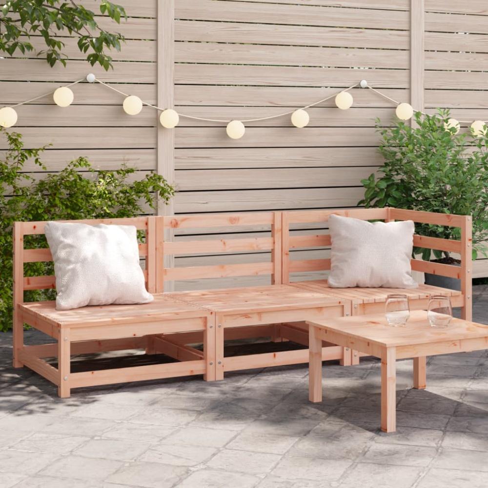 vidaXL Gartensofa 3-Sitzer Massivholz Douglasie 837954 Bild 1