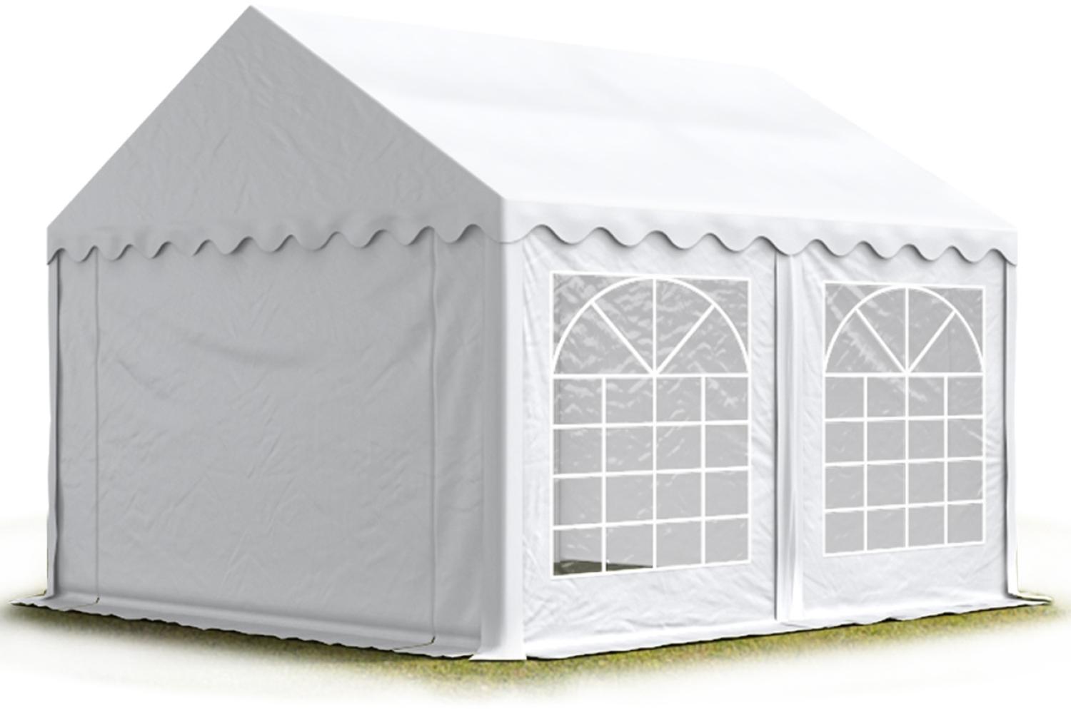 Party-Zelt Festzelt 3x5 m feuersicher Garten-Pavillon -Zelt PVC Plane 750 N in weiß Wasserdicht Bild 1