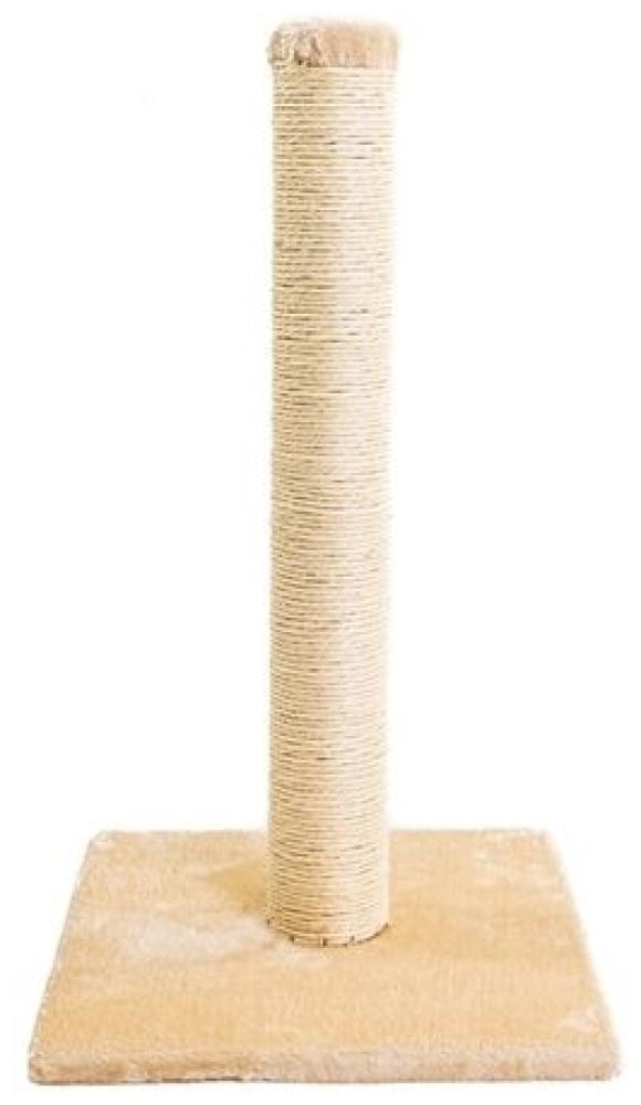 Kratzbaum Beige 36x36x65cm Sisal Kratzsäule Katzenkratzbaum Plüsch Bild 1