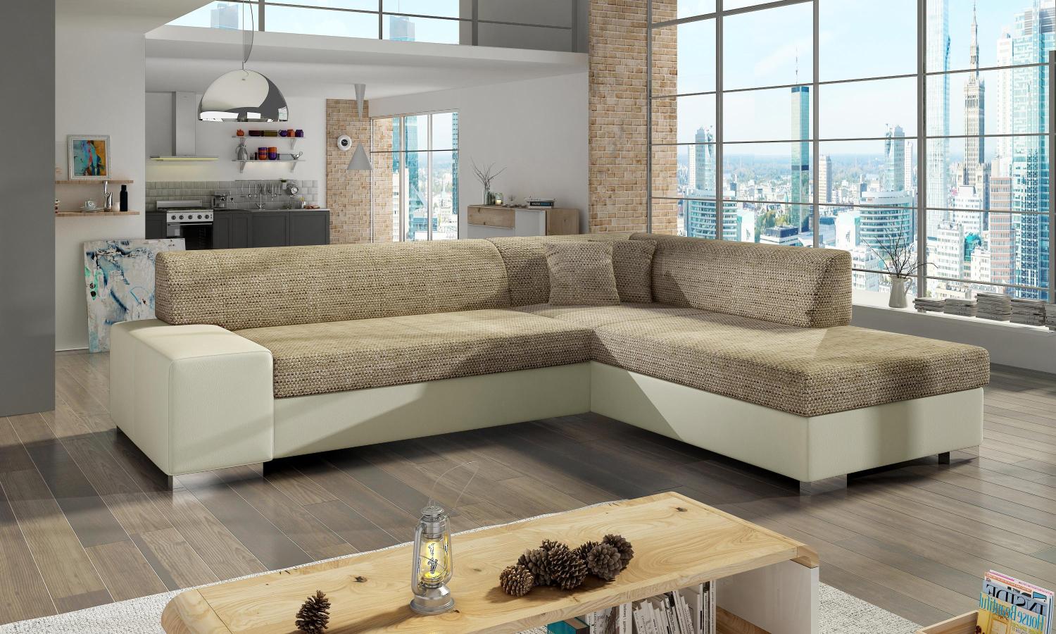 Wohnideebilder Porto Beige Ecksofas & Eckcouches P28 Bild 1