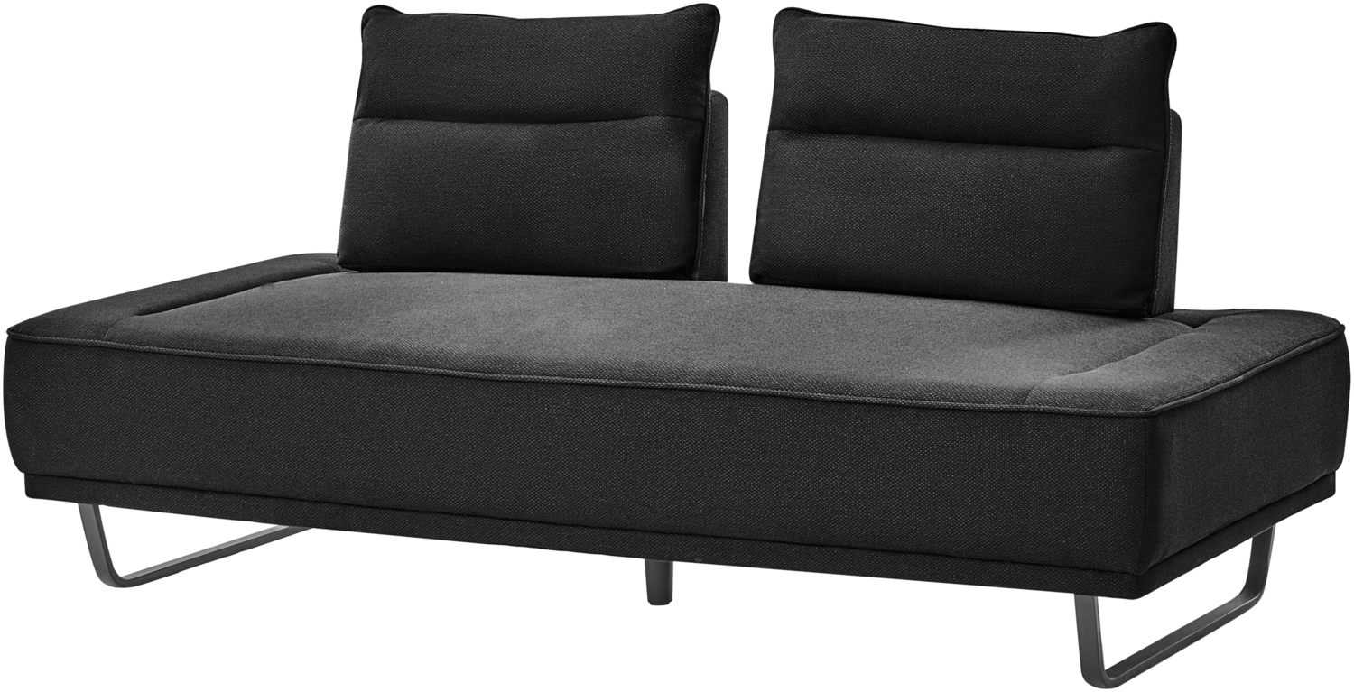 Sofa 3-Sitzer FAXEN Stoff Schwarz Bild 1