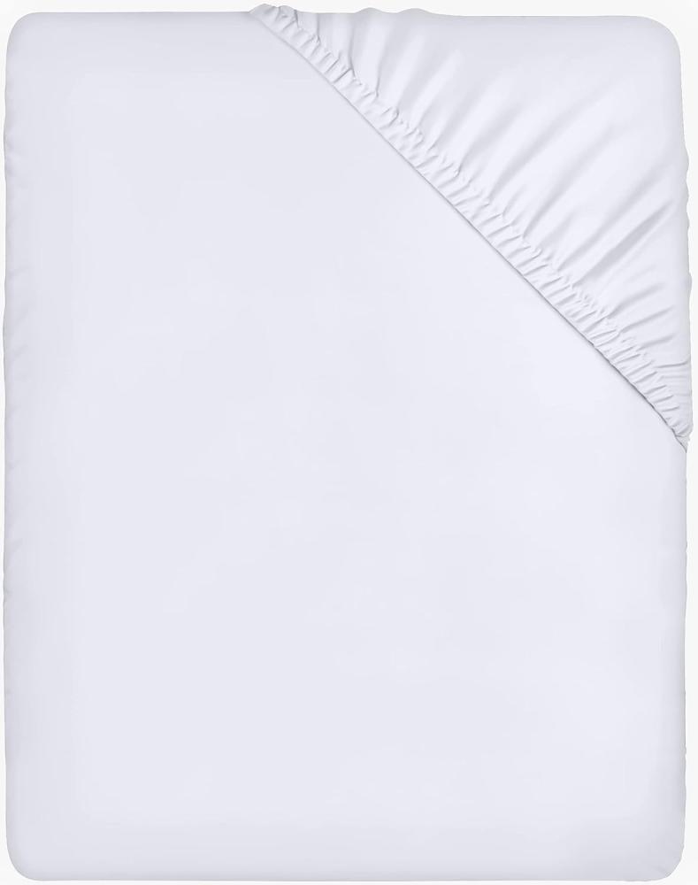 Utopia Bedding - Spannbettlaken 120x200cm - Weiß - Gebürstete - Mikrofaser Spannbetttuch - 35 cm Tiefe Tasche Bild 1