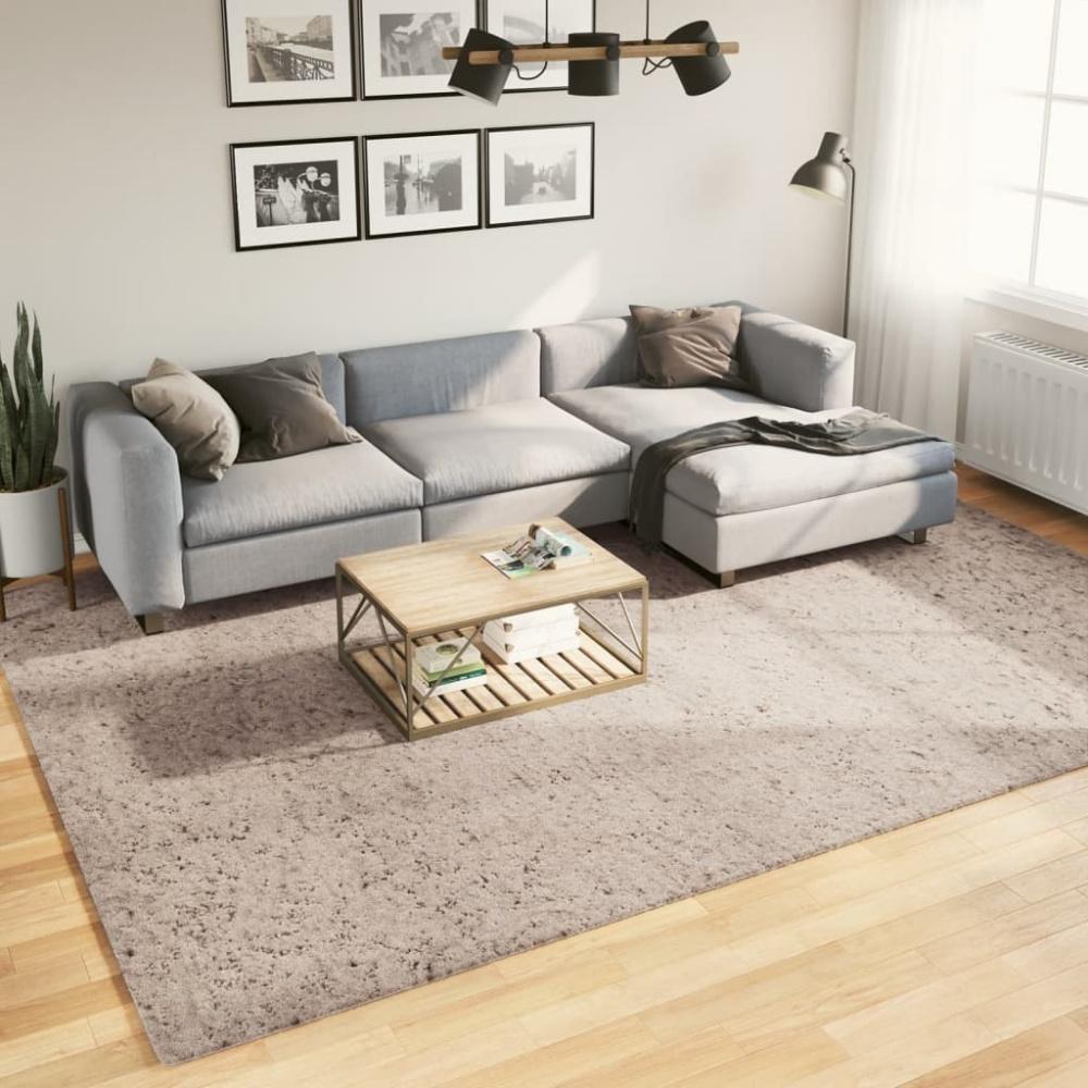 vidaXL Shaggy-Teppich PAMPLONA Hochflor Modern Beige 240x340 cm 375219 Bild 1