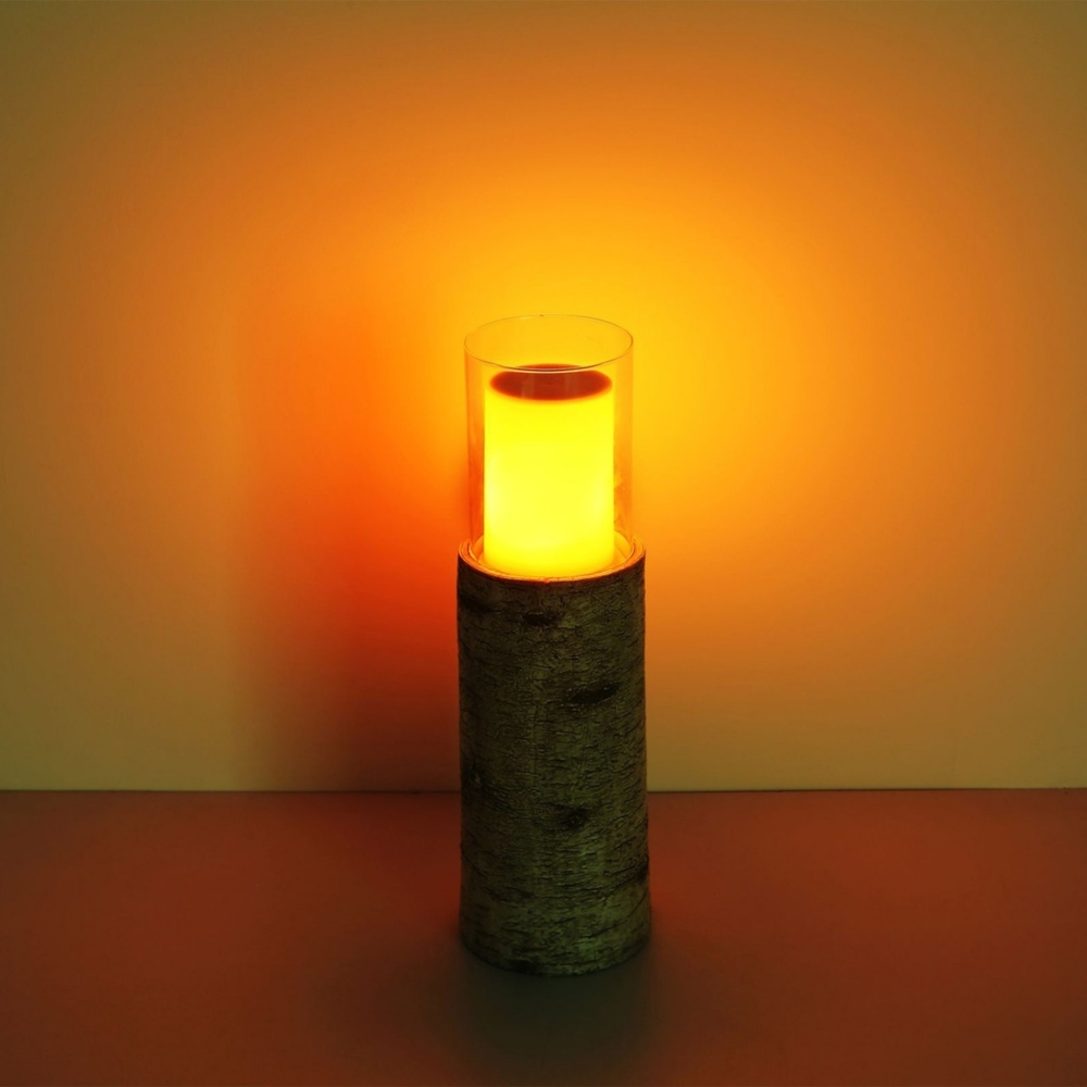 Solarleuchte Garten Baumstamm Solarlampe Außen Außenleuchte Solar 36653 Bild 1