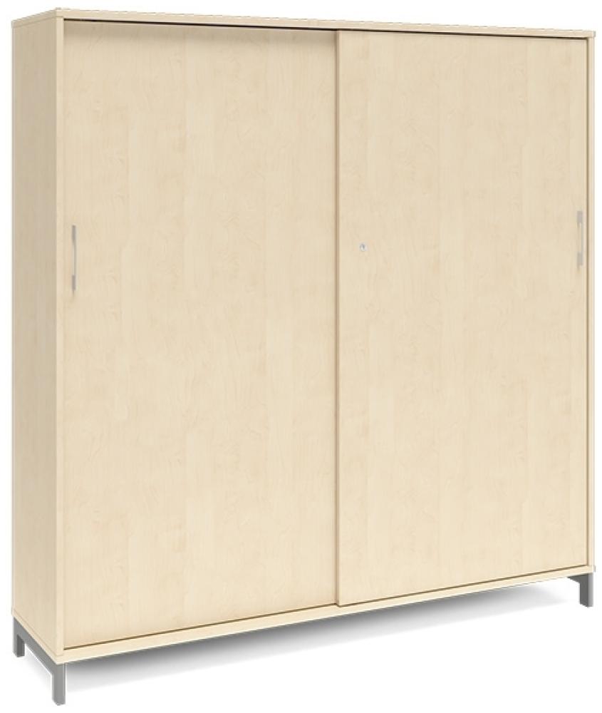 Büroschrank DNA 1600x1660 mm Birke/Weiß 4A4 Bild 1