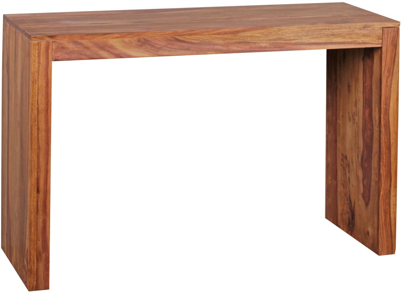 Wohnling Konsolentisch Massivholz Design Konsole Schreibtisch 115 x 40 cm sheesham Bild 1