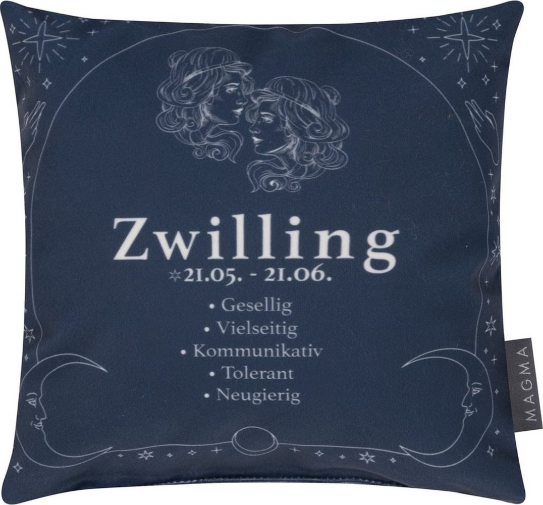 HTI-Living Dekokissen Dekokissen Sternzeichen Zwillinge, Sofakissen Kuschelkissen Bild 1