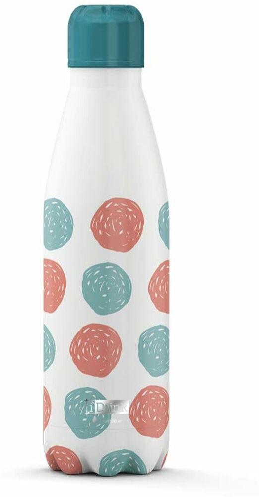 Thermosflasche Itotal Dots Weiß Edelstahl (500 Ml) Bild 1