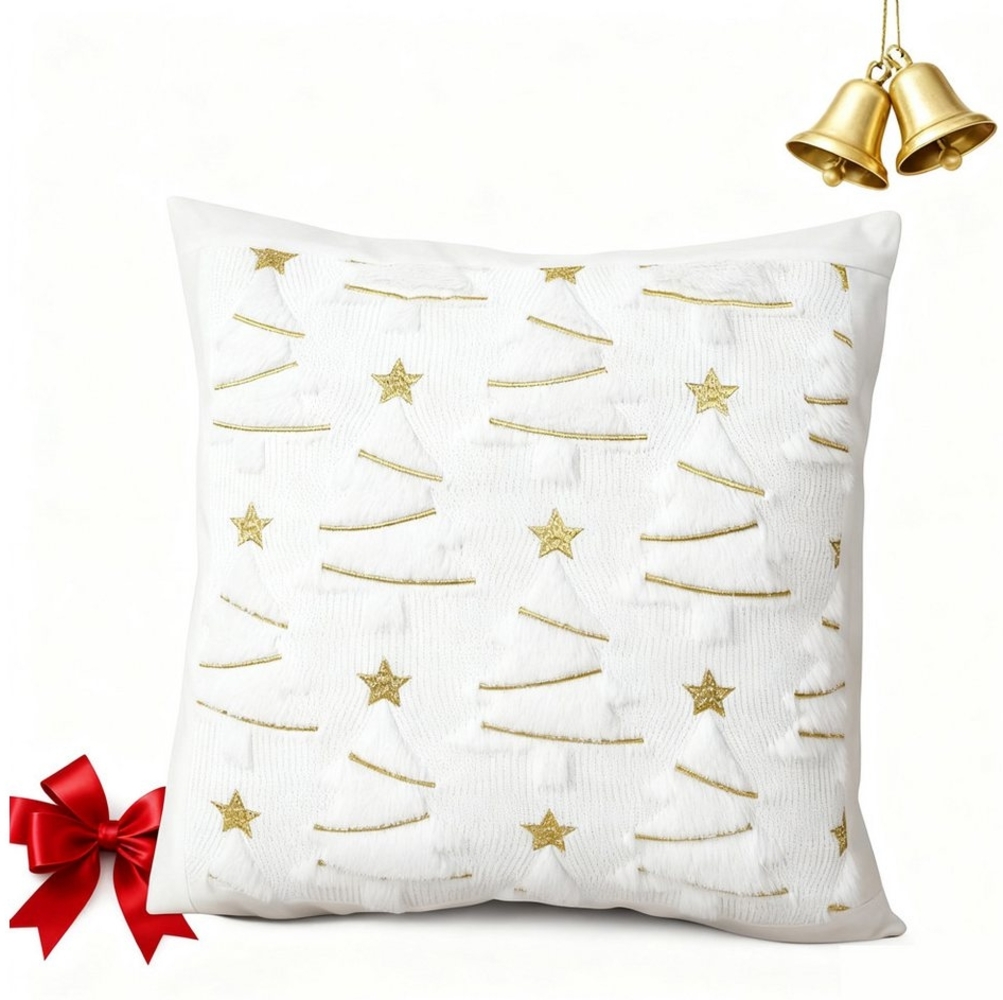 CLTYQ Kissenbezug 2 Stück Kissenbezüge 45x45 cm Weihnachtsbaum Kissenbezug Weihnachten, (2 Stück), Modern Accent Kissenhülle Wohnkultur Bild 1