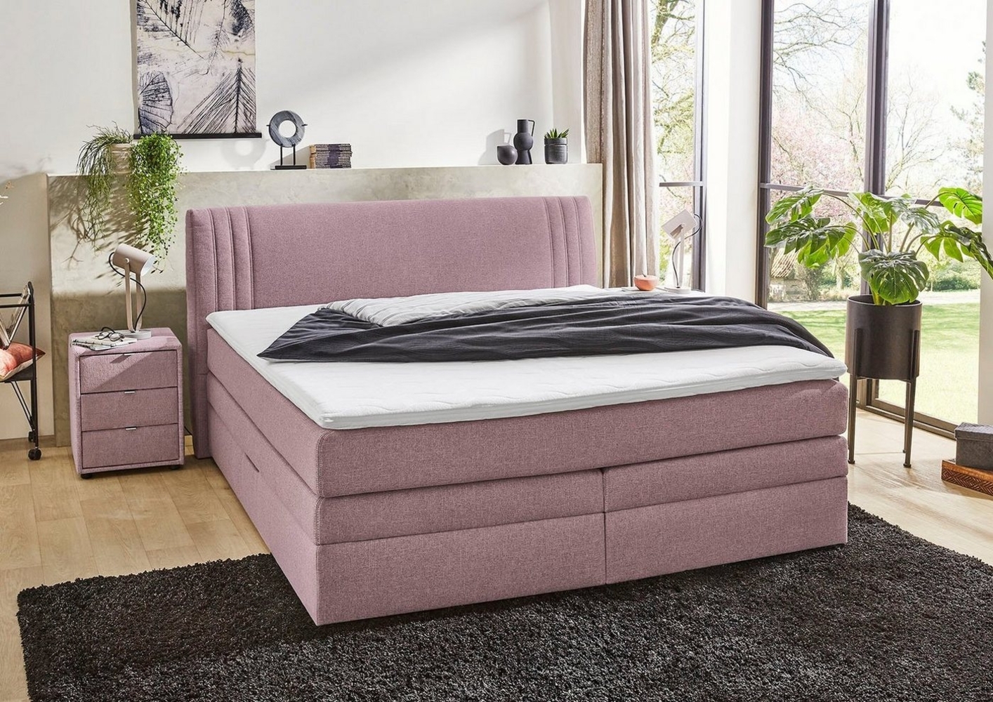 Jockenhöfer Gruppe Boxspringbett "Amira", OTTOs Choice! Topseller, mit Bettkasten und Topper, erhältlich in den Breiten 120,140 & 180cm Bild 1