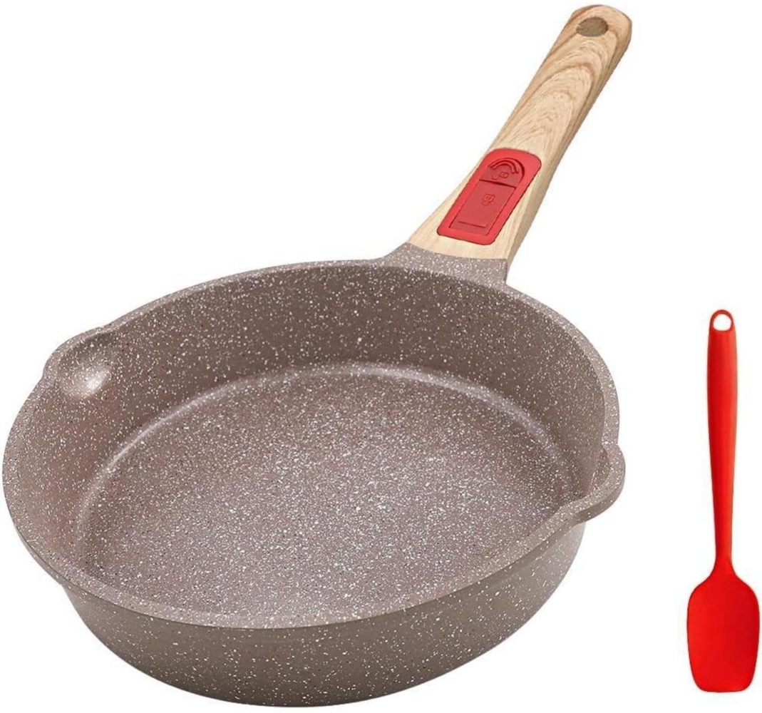 Keramik Pfanne 20 cm Antihaft Bratpfanne Abnehmbarer Griff für alle Herdarten Bild 1