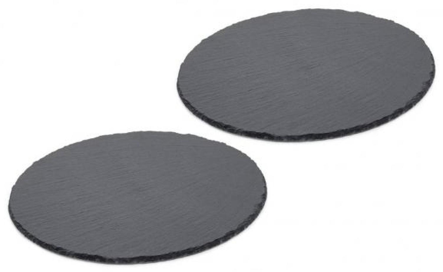 Schieferplatten rund Ø 25cm - 2er Set Bild 1