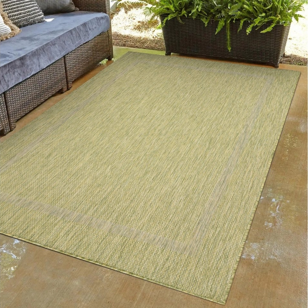 Carpettex Outdoorteppich Unicolor - Einfarbig, Läufer, Höhe: 5 mm, Teppich Wetterfest Balkon Küchenteppich Flachgewebe Sisaloptik Bild 1