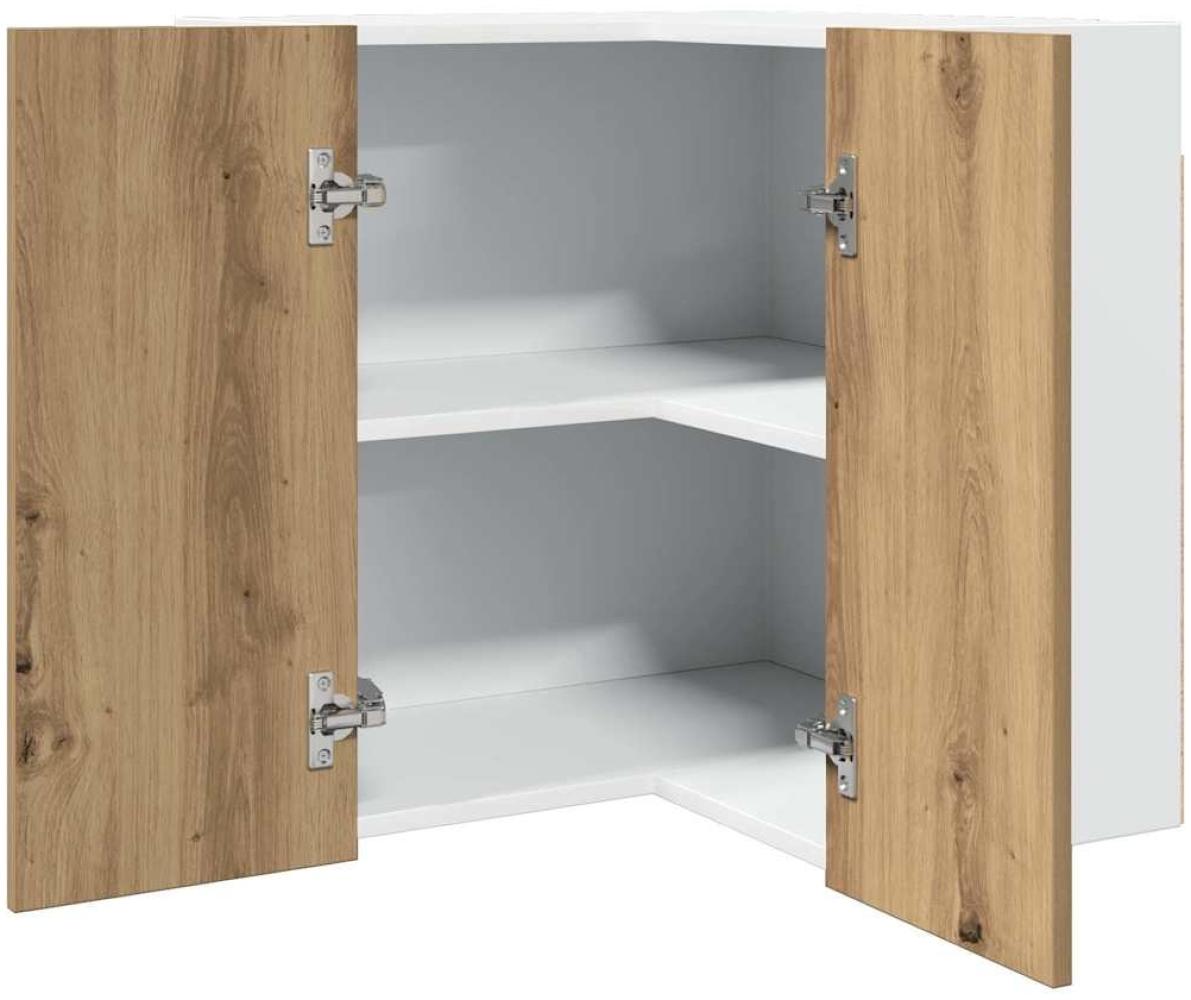 vidaXL Eck-Hängeschrank Artisan-Eiche 57x57x60 cm Holzwerkstoff 856123 Bild 1