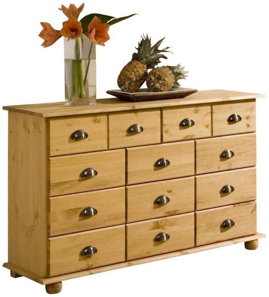 IDIMEX Schubladenschrank Sideboard Colmar, massives Kiefernholz gebeizt mit 11 Schubladen Bild 1