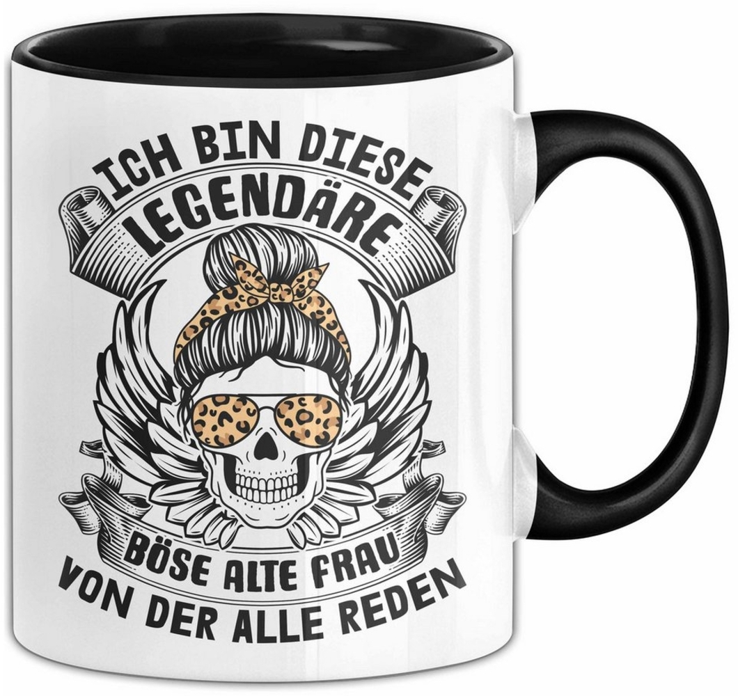 Trendation Tasse Ich Bin Diese Legendäre Böse Alte Frau Tasse Geschenk Coole Oma Tante Bild 1