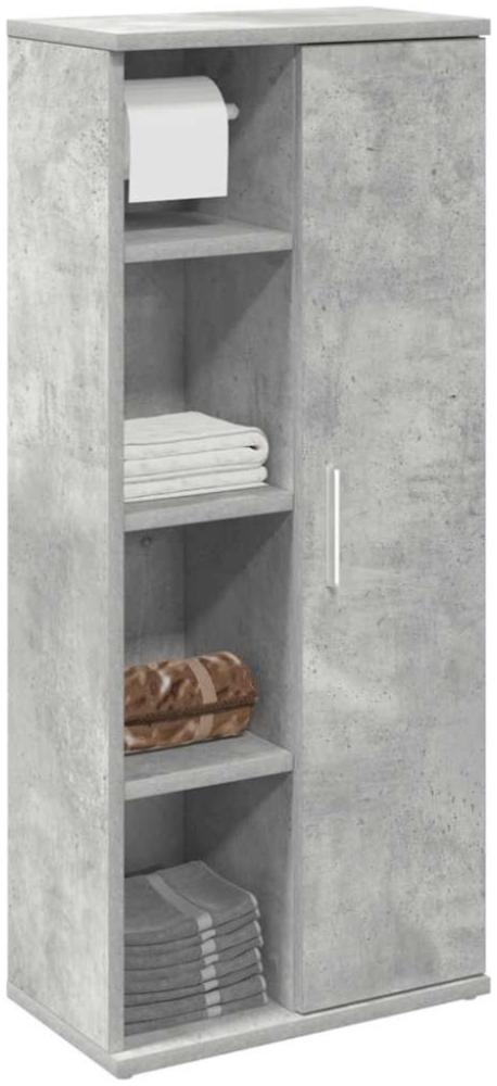 vidaXL Badezimmerschrank mit Rollenhalter Betongrau 39x22x90 cm 858527 Bild 1