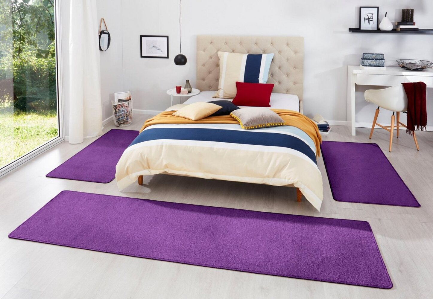 Kurzflor Bettumrandung Fancy 3teilig Bild 1