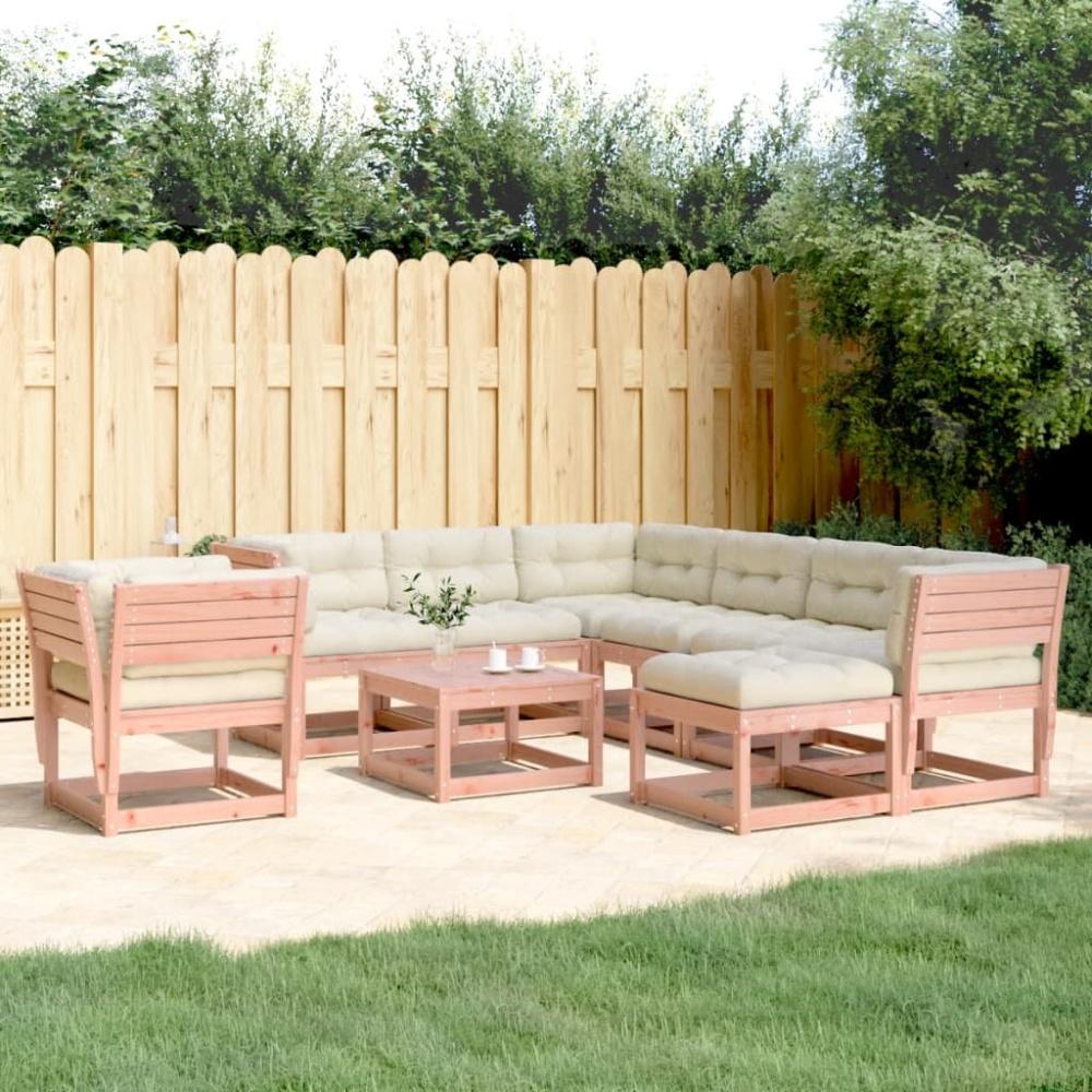 vidaXL 8-tlg. Garten-Lounge-Set mit Kissen Massivholz Douglasie 3216953 Bild 1