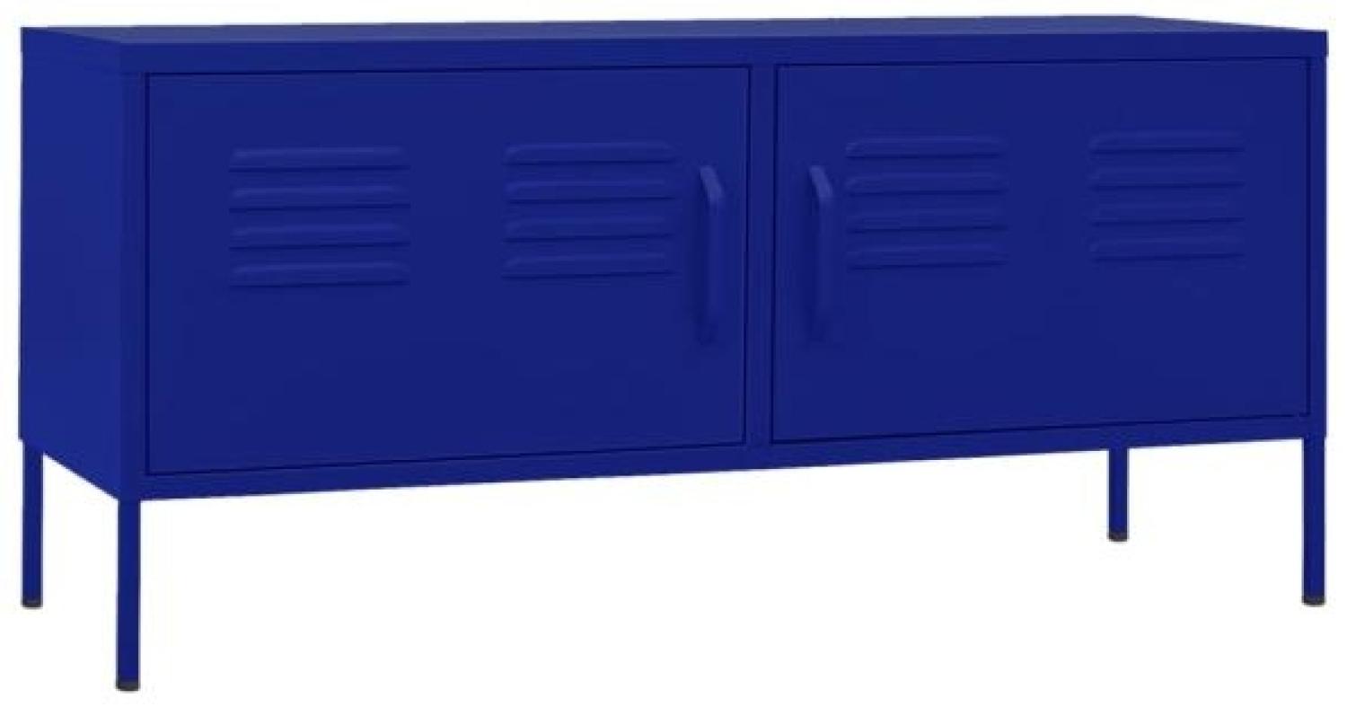 vidaXL TV-Schrank Marineblau 105x35x50 cm Stahl [336226] Bild 1