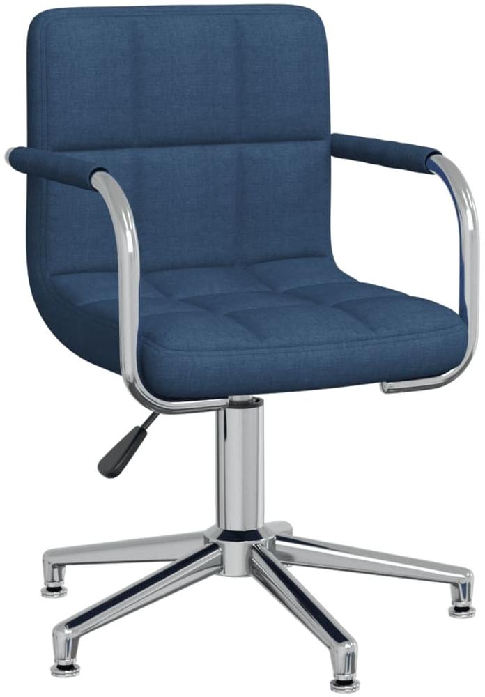 vidaXL Bürostuhl Drehbar Blau Stoff [334733] Bild 1