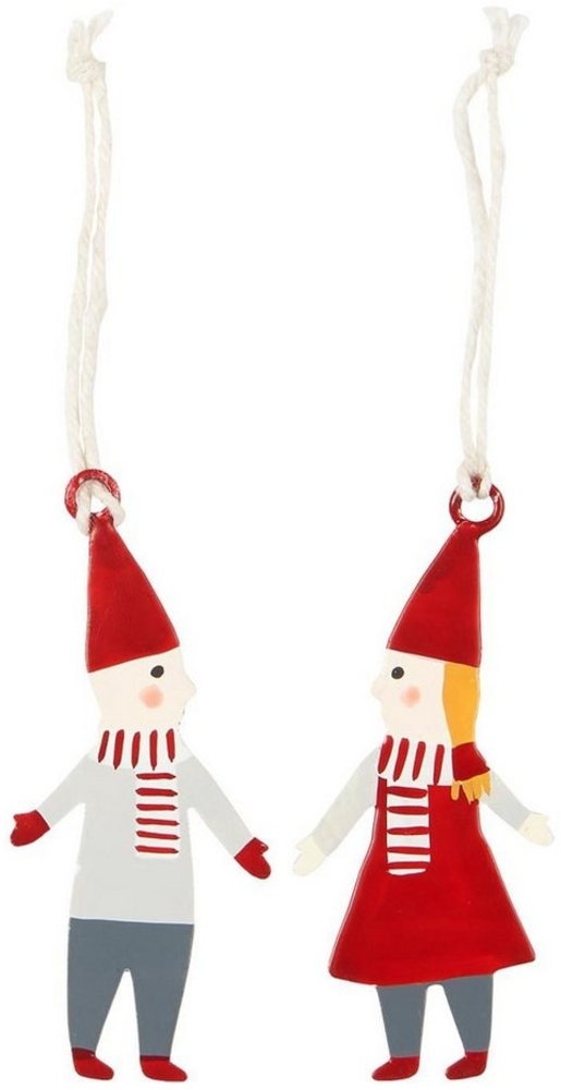 Ib Laursen Christbaumschmuck IB Laursen My Nostalgic Christmas Wichtelpärchen zum aufhängen 2pcs. Bild 1