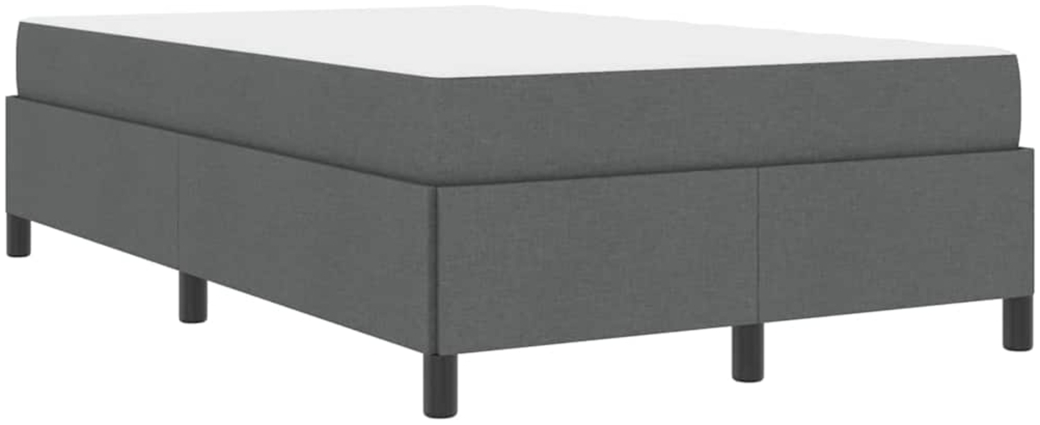 vidaXL Boxspringbett Dunkelgrau 120 x 190 cm Stoff 3398844 Bild 1