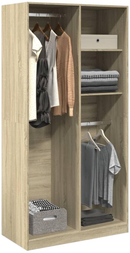 vidaXL Kleiderschrank Sonoma-Eiche 100x50x200 cm Holzwerkstoff 3307767 Bild 1