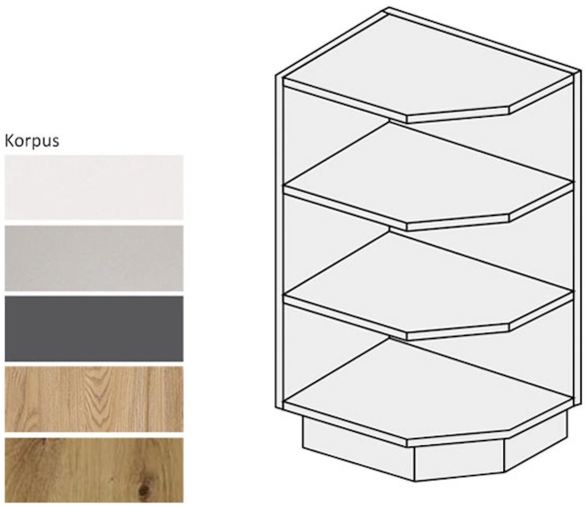 Feldmann-Wohnen Unterschrank (1-St) 30cm Farbe wählbar mit 3 Ablageböden Bild 1