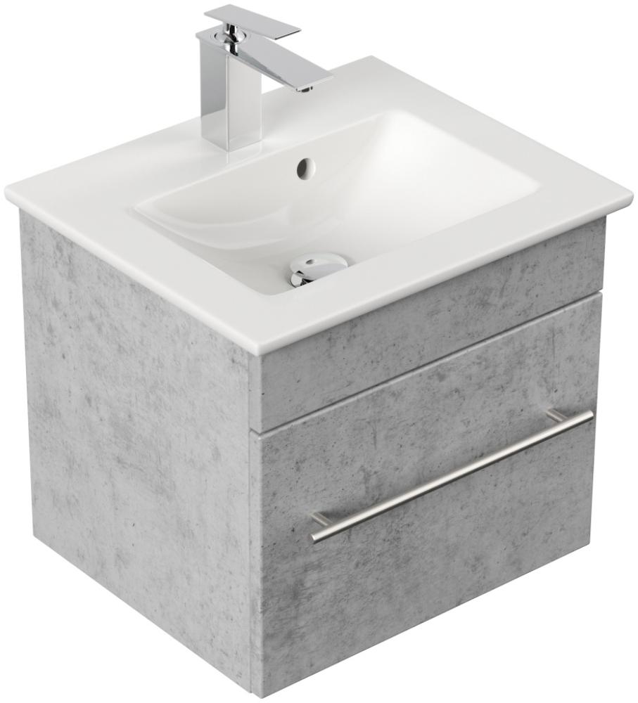 Badmöbel mit Villeroy & Boch Venticello Waschbecken 50 cm SoftClose beton : Beton Bild 1