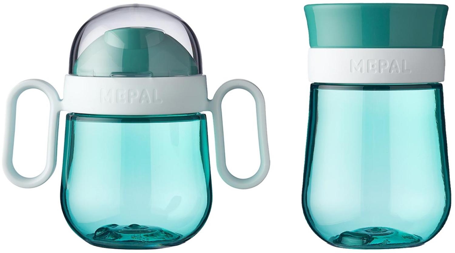 Mepal MIO Trinklernbecher Antitropf & 360° 2er Set deep turquoise Bild 1