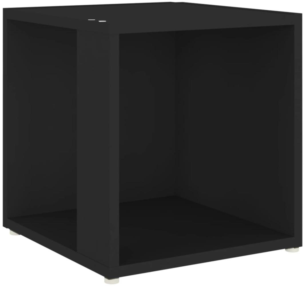 vidaXL Beistelltisch Schwarz 33x33x34,5 cm Holzwerkstoff 809009 Bild 1