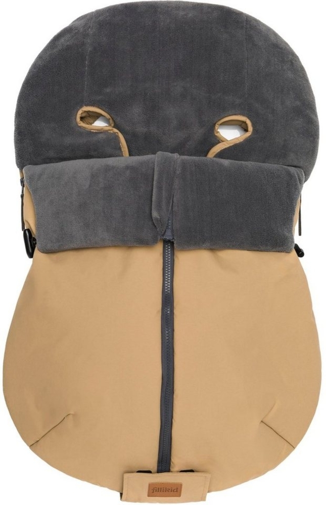 Fillikid Fußsack Sella Elite, Winterfußsack, cappuccino, für Babyschalen Bild 1