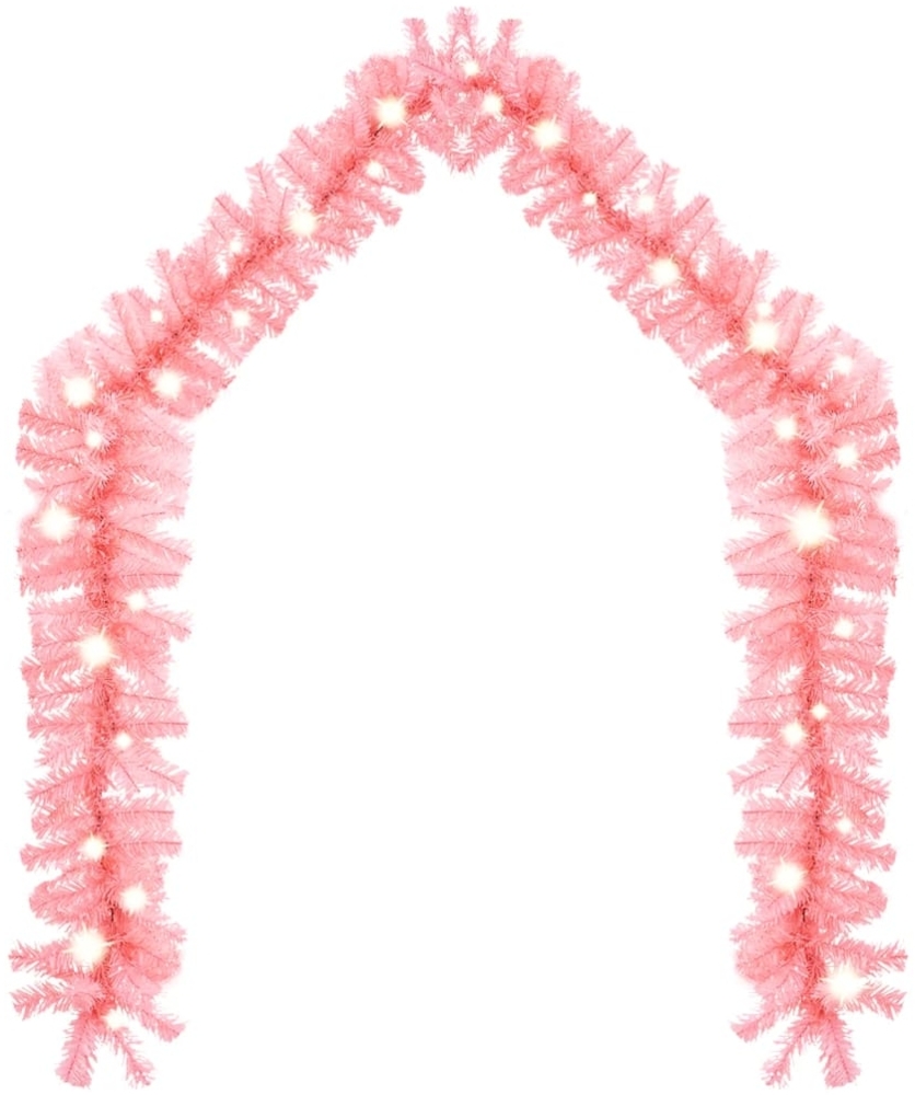 vidaXL Weihnachtsgirlande mit LED 5 m Rosa 329198 Bild 1