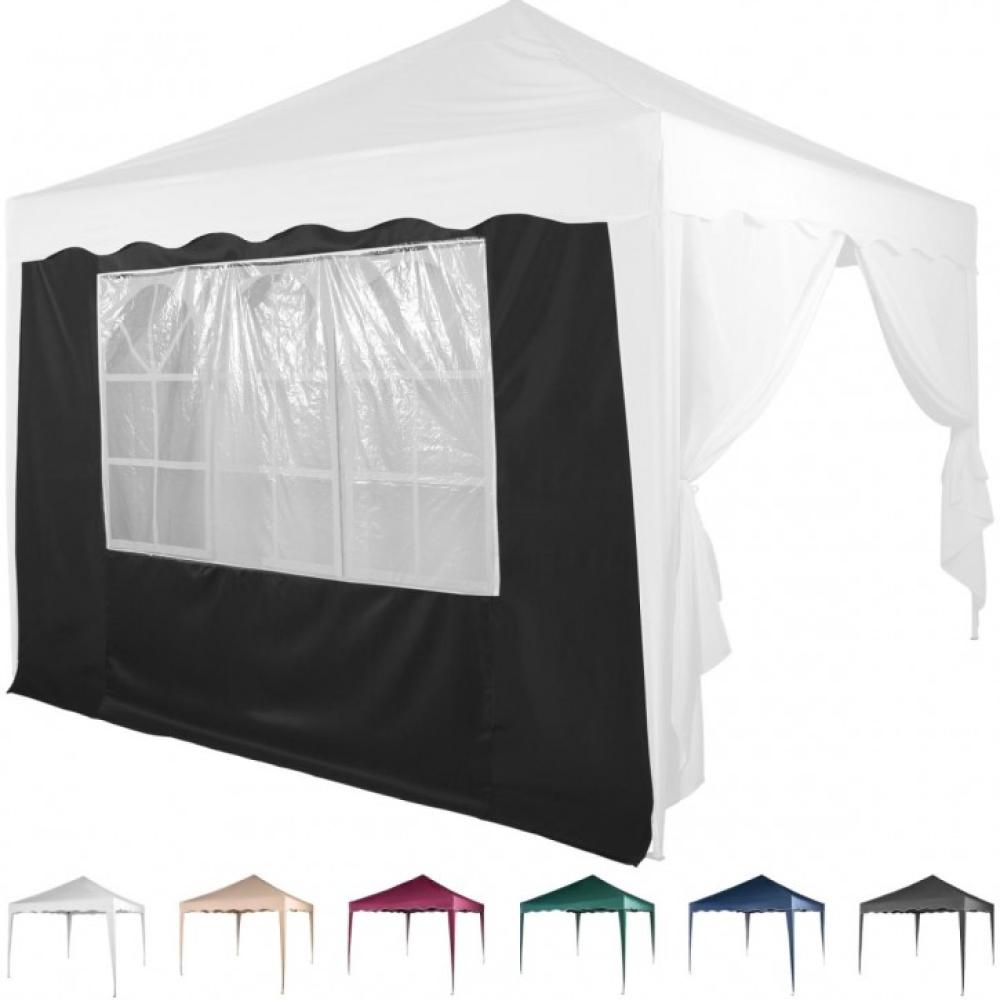 INSTENT® Basic Seitenwand/Seitenteil für Pavillon 3x3m mit Fenster oder Reißverschluss, wasserabweisend und atmungsaktiv, Farbwahl, für Festzelt, Partyzelt Bild 1