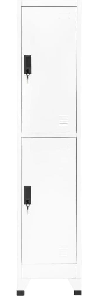 vidaXL Schließfachschrank Weiß 38 x 45 x 180 cm Stahl [339776] Bild 1