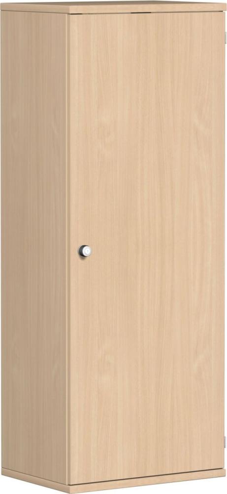 Garderobenschrank mit ausziehbarem Garderobenhalter, 60x42x154cm, Buche Bild 1