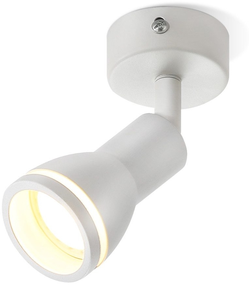 ZMH LED Deckenstrahler 1-flammig Weiß Wohnzimmer Verstellbare Deckenleuchte GU10 Spot Moderne Lampe Bild 1