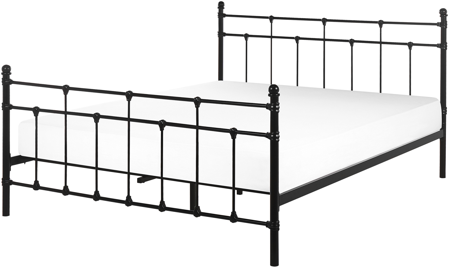 Metallbett schwarz Lattenrost 160 x 200 cm LYNX Bild 1