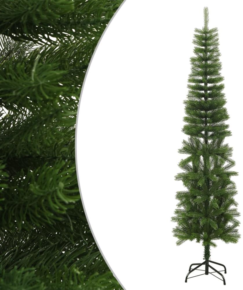 vidaXL Künstlicher Weihnachtsbaum mit Ständer Schlank 240 cm PE 344647 Bild 1