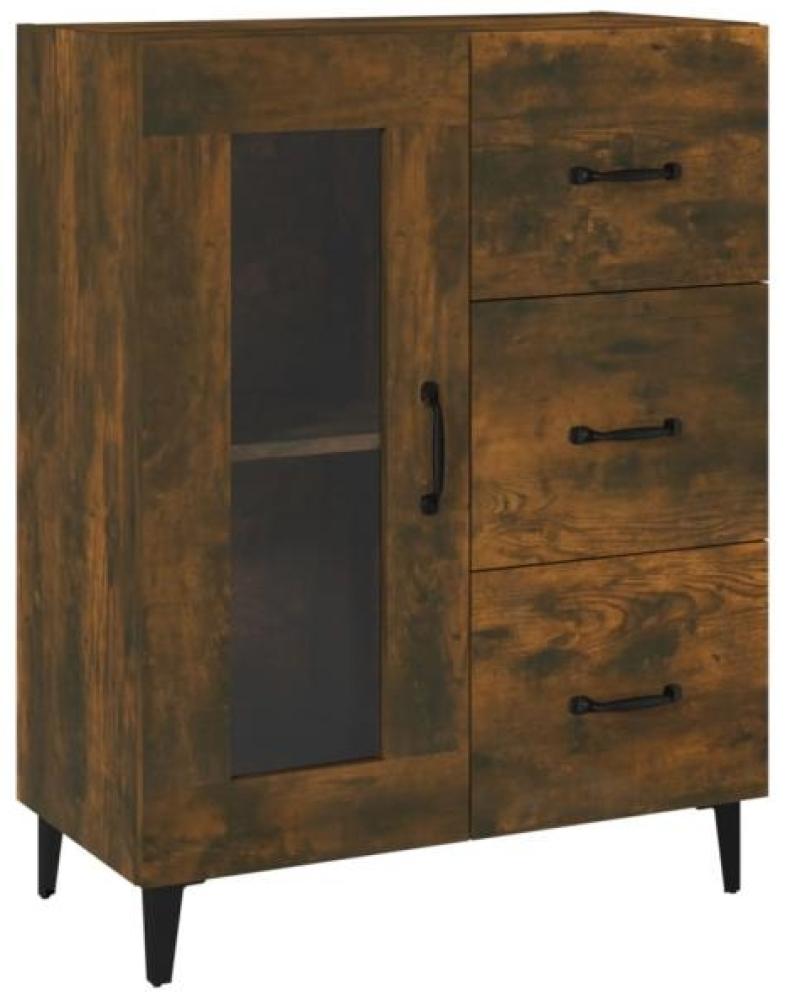 Sideboard Räuchereiche 69,5 x 34 x 90 cm Holzwerkstoff [817366] Bild 1