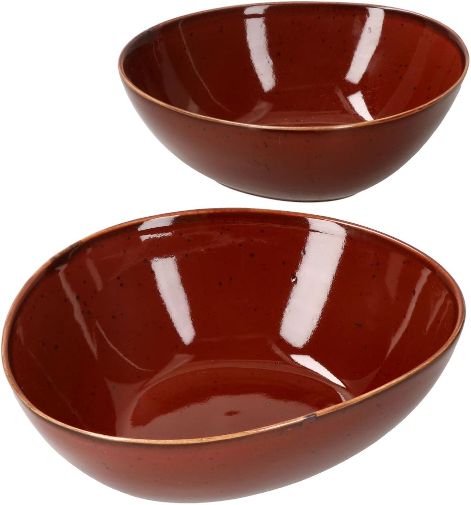 2x Müslischale Marron Taste 2 Pers. Soup-Bowl Salat Dessert Porzellan Kastanie Bild 1