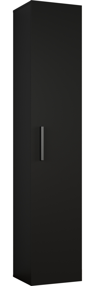 AX LIVING Schmaler Garderobenschrank Rosanno IVL – 40cm Breite Schwarz Bild 1