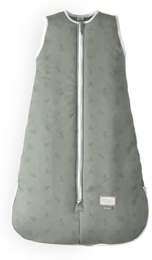 Nuvita MOOVO 90100 | Winterschlafsack mit zentralem Reißverschluss und Reißverschluss für die Füße, aus Polsterung aus recyceltem Material, OEKO TEX-zertifiziert | 6-18 MONATE | Sage Green Floral Bild 1