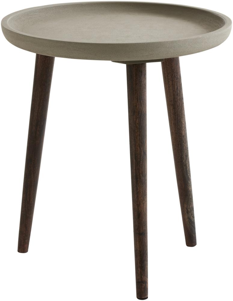 Beistelltisch Gala 50 x 50 x 56 Kaffeetisch Braun/Grau 18048 Bild 1