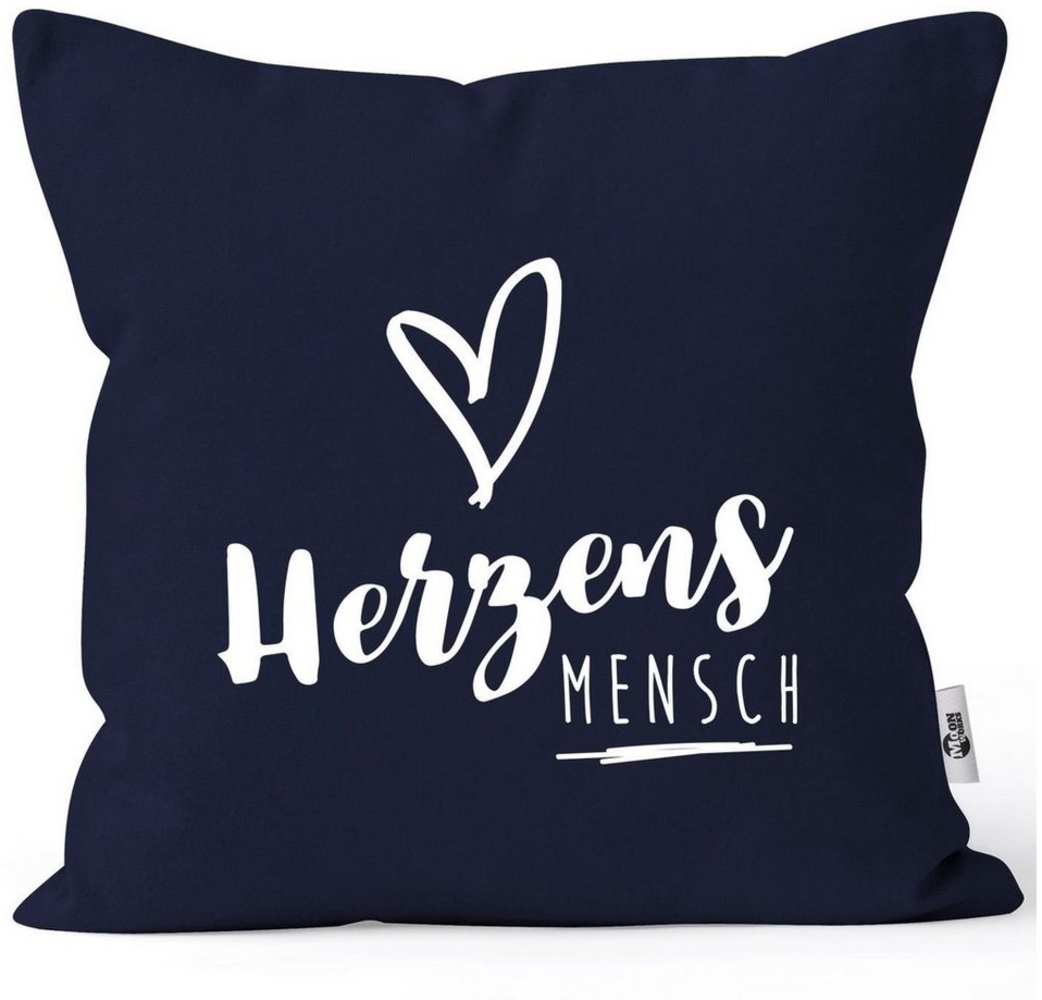 MoonWorks Dekokissen Kissenbezug Herzensmesch Herz Kissenhülle Geschenk Weihnachten Liebe Freundschaft Moonworks® Bild 1